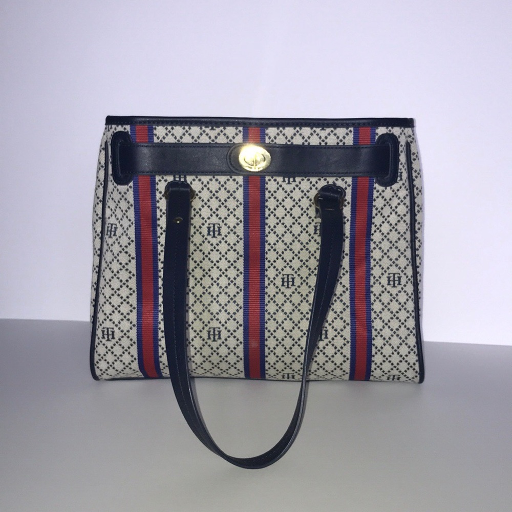 Tommy Hilfiger Women’s Tote Striped Handbag